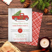 Rustic Red Truck Tree Company kerst Kaart