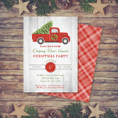 Rustic Red Truck Tree Company kerst Kaart