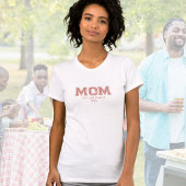 Rustic Red vestigde moeder naam jaar T-shirt
