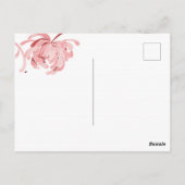 Rustic Red Wedding Save the Date Briefkaart (Achterkant)