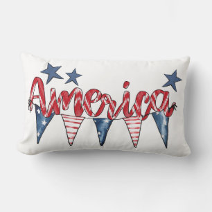 Rustic Red White Blue America, 4 juli Kussen