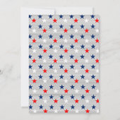 Rustic Red, White & Blue | Militaire Afscheidsfees Kaart (Achterkant)