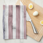 Rustic Red White Blue Wood USA vlag Amerika Theedoek (Quarter Fold)