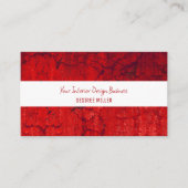 Rustic Red White —  textuur Visitekaartje (Voorkant)