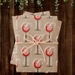 Rustic Red Wine Glass Script 60th Birthday Gift Inpakpapier Vel<br><div class="desc">Rustic Red Wine Glass Script 60th Birthday Gift Wrapping Paper Sheets. Het ontwerp heeft een abstract rood wijnglas met een leeftijdsnummer. De achtergrond is roestbeige oude papieren gedrukte tekst. Je kunt de leeftijd veranderen. Geweldig voor een vrouw of een man die de zestigste verjaardag viert.</div>