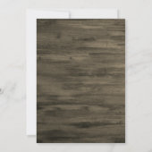 Rustic Red Wine Surprise 50th Birthday Party Kaart (Achterkant)