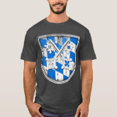 Rustic Regensburg Bavaria Shield T-shirt (Voorkant)