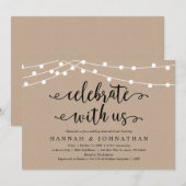 Rustic Rehearsal Dinner Kaart (Voorkant / Achterkant)