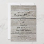 Rustic Rehearsal Dinner Time to Drink Champagne Kaart (Achterkant)