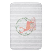 Rustic Reindeer Boho Waterverf Badmat (Voorkant Verticaal)