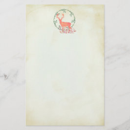 Rustic Reindeer Boho Waterverf Briefpapier