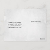 Rustic Reindeer Boho Waterverf Dank u Briefkaart (Achterkant)