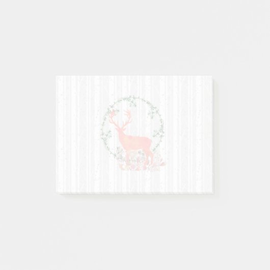 Rustic Reindeer Boho Waterverf Post-it® Notes (Voorkant)
