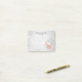 Rustic Reindeer Boho Waterverf Wedding Post-it® Notes (Op bureau)