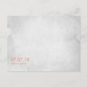 Rustic Reindeer Boho Waterverf Wedding STD Aankondigingskaart (Achterkant)