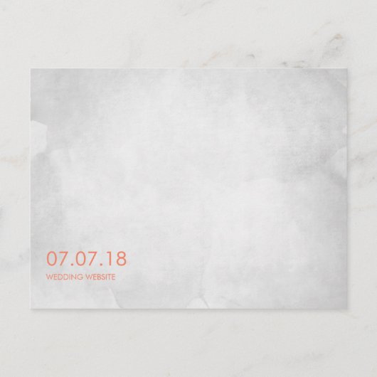 Rustic Reindeer Boho Waterverf Wedding STD Aankondigingskaart (Achterkant)