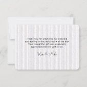 Rustic Reindeer Botanical Weddenschap Bedankt Kaart (Achterkant)