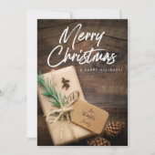 Rustic Reindeer & Cadeau Merry Kerstmis (Voorkant)