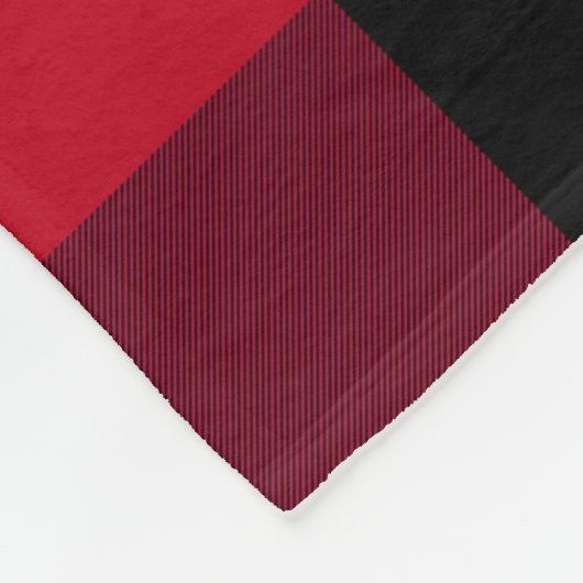 Rustic Reindeer Red Buffalo Spelnaam Flee Fleece Deken (Hoek)