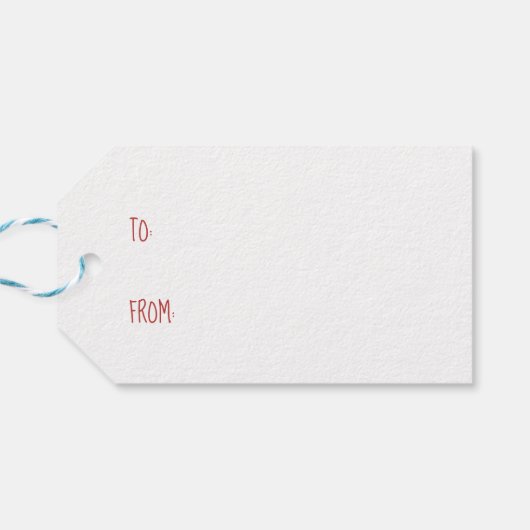 Rustic Reindeer Sleigh Bells Santa's Helper Cadeaulabel (Achterkant Horizontaal)