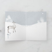 Rustic Reindeer Stag Ornaments DPRESTATIS Feestdagen Kaart (Binnen)