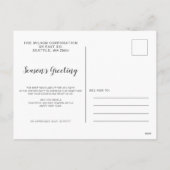 Rustic Reindeer Wreath Nordic Folk Business Feestdagenkaart (Achterkant)