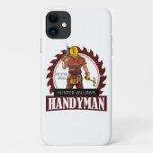 Rustic Repairman Construction Handyman Modern Case-Mate iPhone Case (Achterkant)