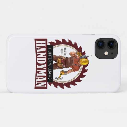 Rustic Repairman Construction Handyman Modern Case-Mate iPhone Case (Achterkant (horizontaal))