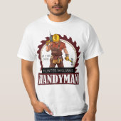 Rustic Repairman Construction Handyman Modern T-shirt (Voorkant)