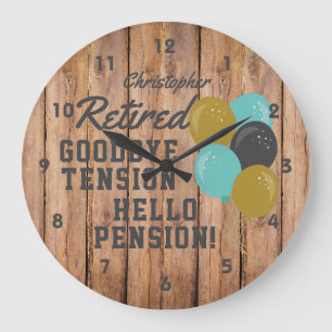 Rustic Retirement Goodbye Tension Quote  Grote Klok