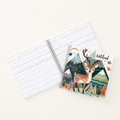 Rustic Retreat - Herten in de bergen Notitieboek (Binnen)