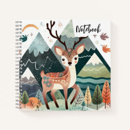 Rustic Retreat - Herten in de bergen Notitieboek