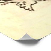 Rustic Retro Bride bruidmaids Oude bruiloft Poster (Hoek)