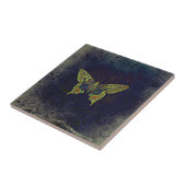 Rustic Retro Butterfly Tegeltje (Zijkant)