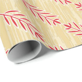 Rustic Retro Heart Pattern Valentijn Cadeaupapier (Rol Hoek)