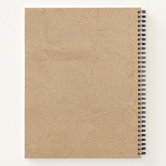 Rustic Retro  keukengerei voor koken Notitieboek (Achterkant)