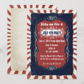 Rustic Retro  op 4 juli Kaart (Voorkant / Achterkant)