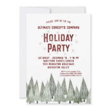 Rustic Retro Trees Company Holiday Party