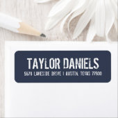 Rustic Return Address Labels | bewerkbare kleuren (Insitu)