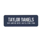 Rustic Return Address Labels | bewerkbare kleuren (Voorkant)