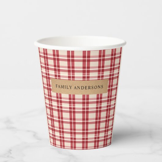 Rustic Reverie | Het omarmen van de boerderij Red  Papieren Bekers (Voorkant)