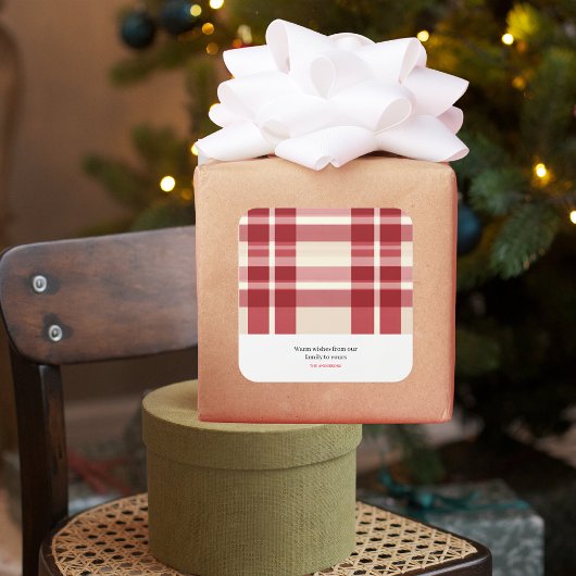 Rustic Reverie | Het omarmen van de boerderij Red Vierkante Sticker