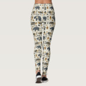 Rustic Rhino Tribal Pattern (1) Leggings (Achterkant)
