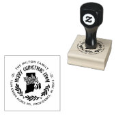 rustic rhode eiland merry kerkerkerst rubberstempel (Gestempeld)