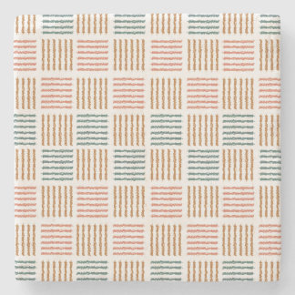 Rustic Rhythm Plaid – Modern Boho Stenen Onderzetter