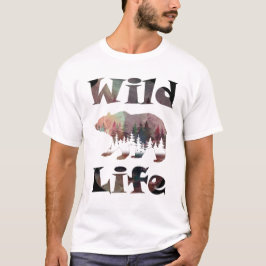 Rustic Roaming Beer Waterverf Wildlife T-shirt