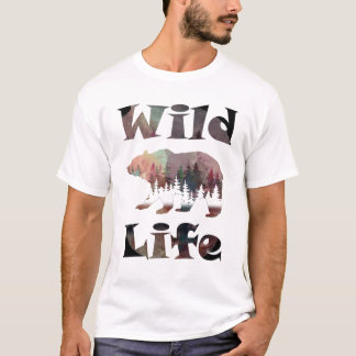 Rustic Roaming Beer Waterverf Wildlife T-shirt