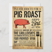  Rustic Roast Invitation II Kaart (Voorkant)