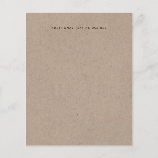 Rustic Rocky Mountains Wedding Invitding Budget (Achterkant)