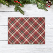 Rustic Rode en Groene Tartan Plaid Kerstmis Tissuepapier